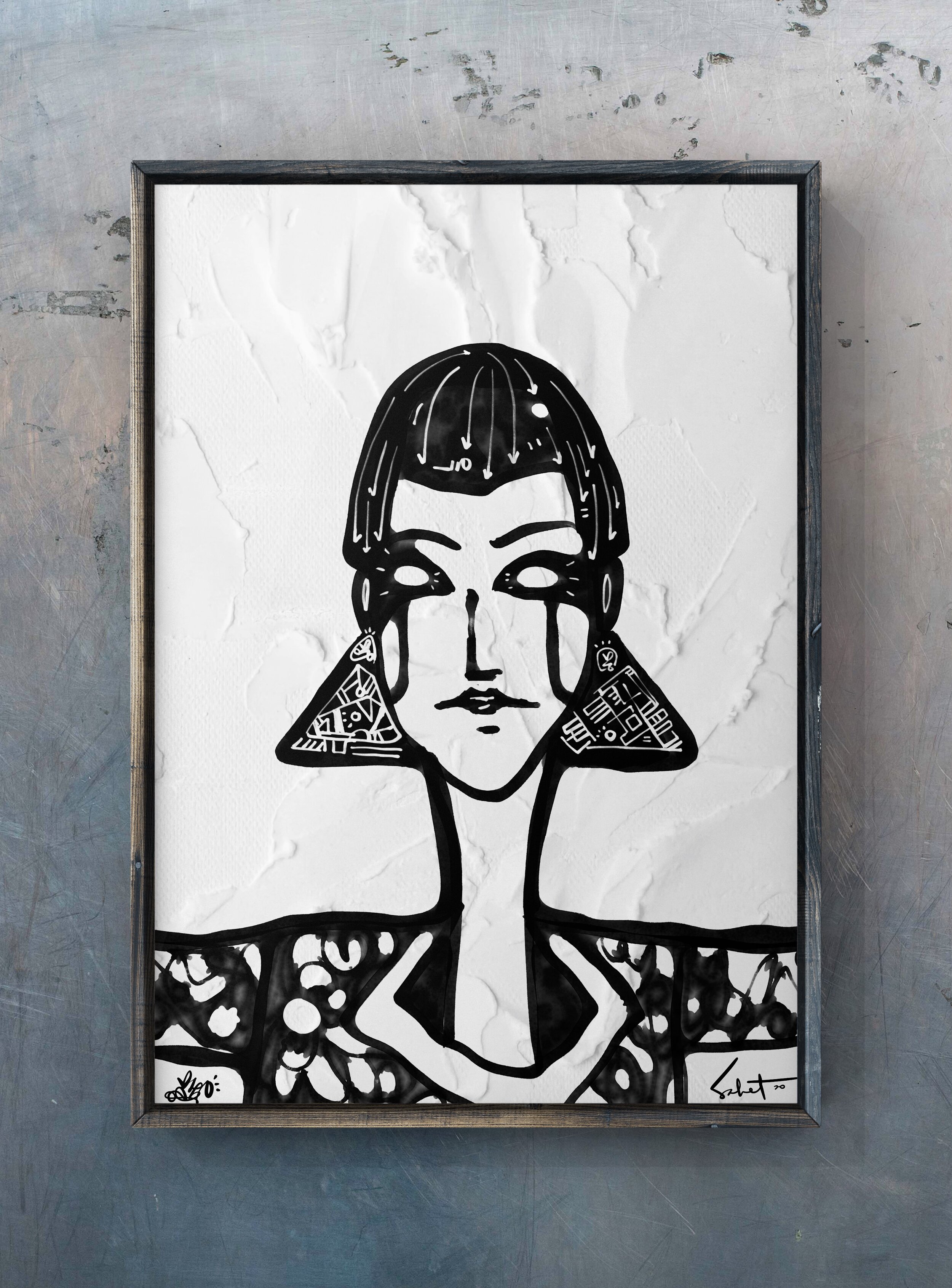 Tidal Wave 2021 Sabet - 13" x 19" Limited Edition Hand Embelished Gicleè Signed by Sabet 2020