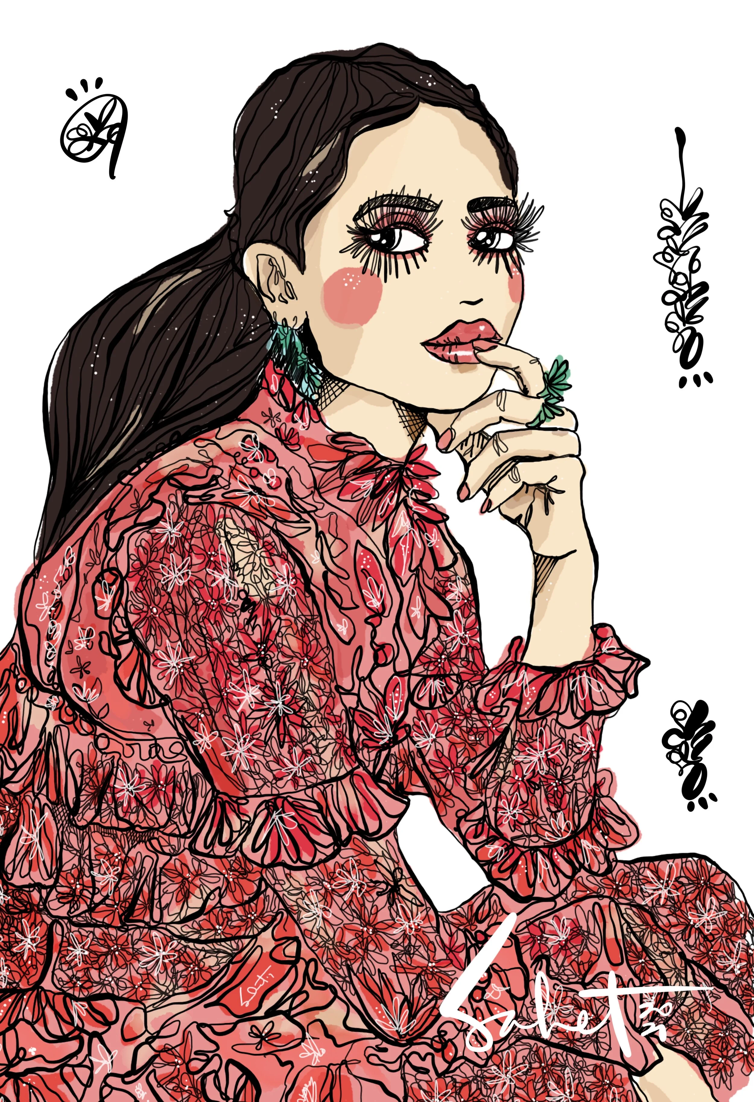 Big Fake - 2021 Sabet - 13" x 19" Limited Edition Hand Embelished Gicleè Signed by Sabet 2020