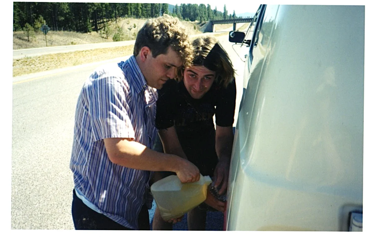 Mr Wilcox and Big Vern on gas duty.