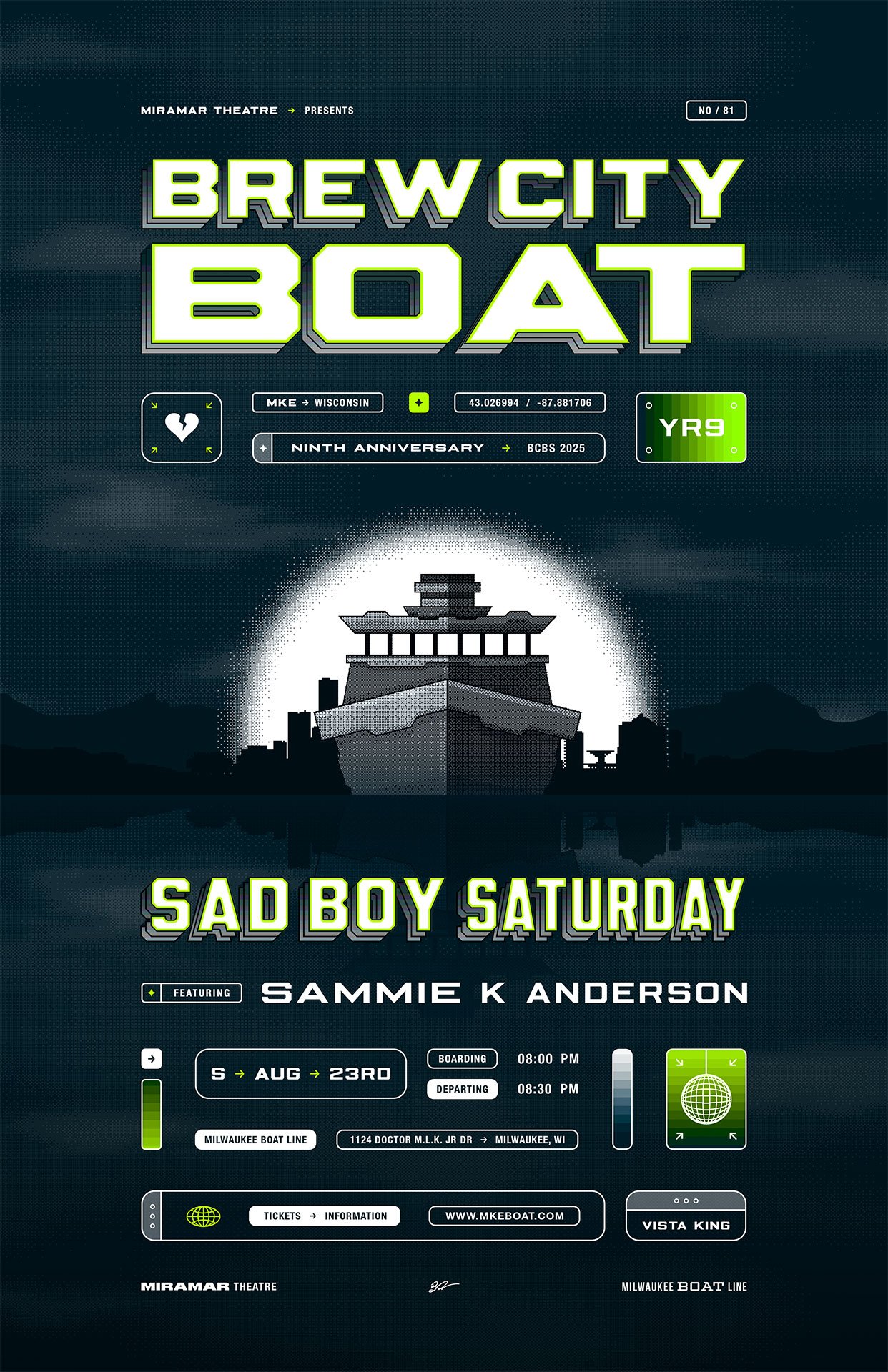 Brew City Boat Series: Sad Boy Saturday