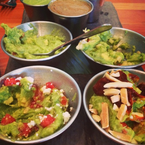 Guacamole tasting at La Condesa