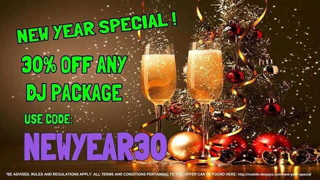 HURRY! Dates are going FAST! Our annual New Year Special is now LIVE. Sale ends at midnight on February 1, 2017 -- https://goo.gl/0khmO9 #DJ #MOBILEDJs #PARTY #NEWYEAR #NEWYEARS #SALE #EVENT #EVENTS #DJS #2017