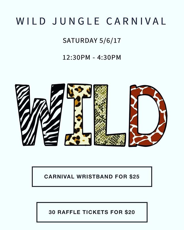 Don't miss the Westlake Hills Elementary🐍 WILD JUNGLE CARNIVAL❗ All proceeds benefit the Westlake Hills WildCats. Purchase your Wristband or Raffle Tickets Here ➡️ http://pgj.cc/NKPAZd
