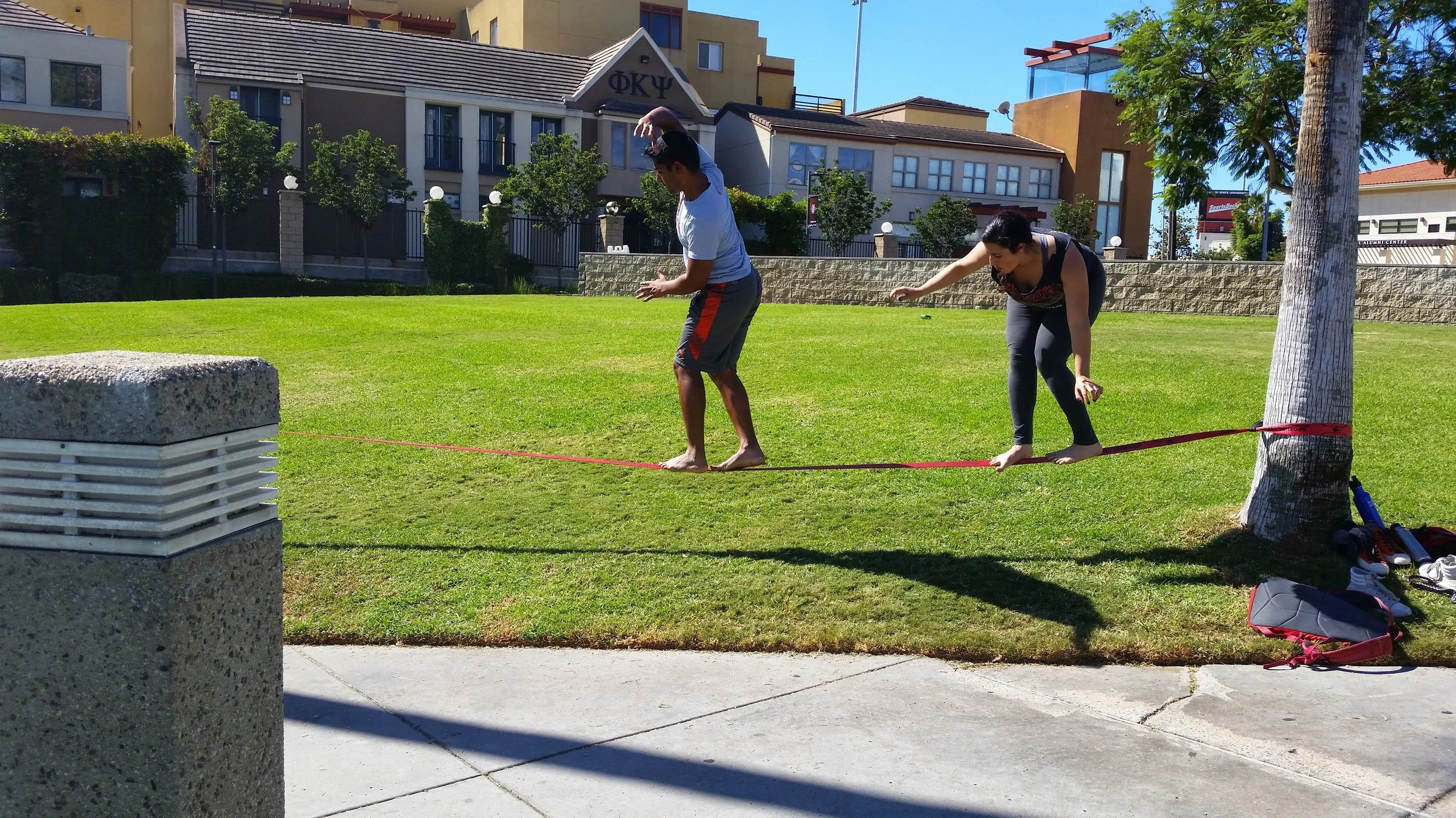 Slacklining at SDSU