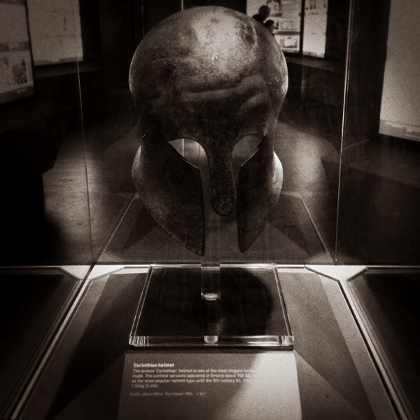 Spartan Helmet in the awesome Royal Armouries Museum 