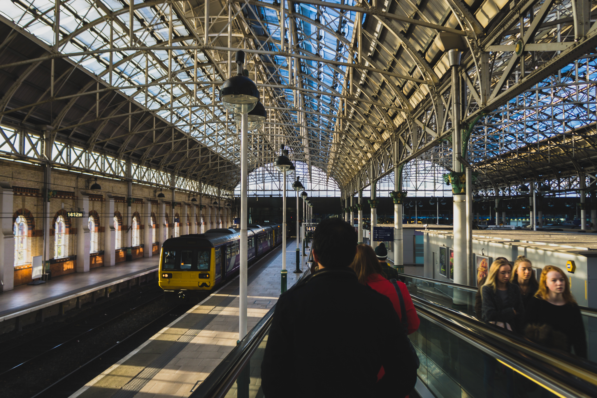 Arrived at Piccalilli station, Manchester. I think train stations are so photogenic. 