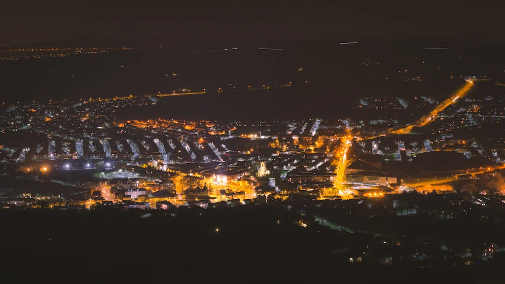 Darwen Town at night