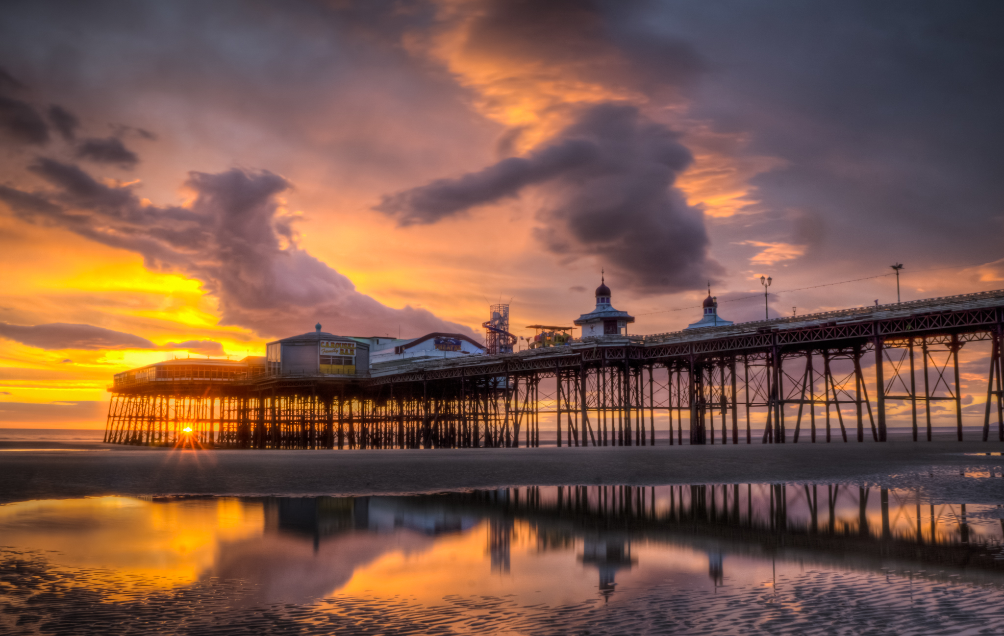 Blackpool North Pier Sunset