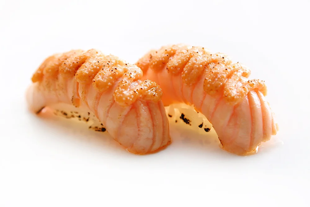 Salmon With Mentai Aburi Sushi 1 Pc Standing Sushi Bar