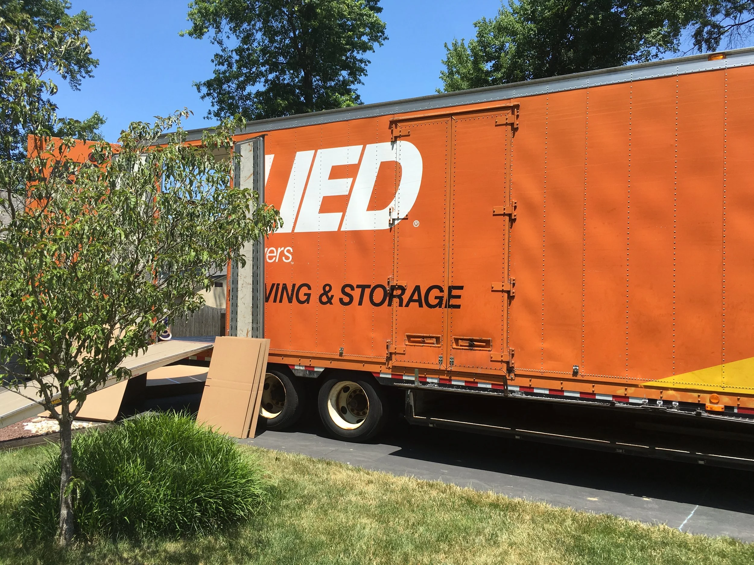 Packing up the moving truck
