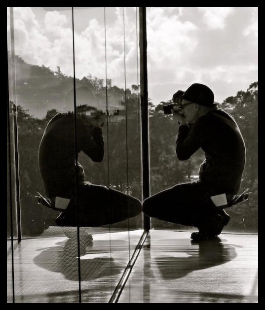 Reflections and Lighting. Watching someone's focus. 