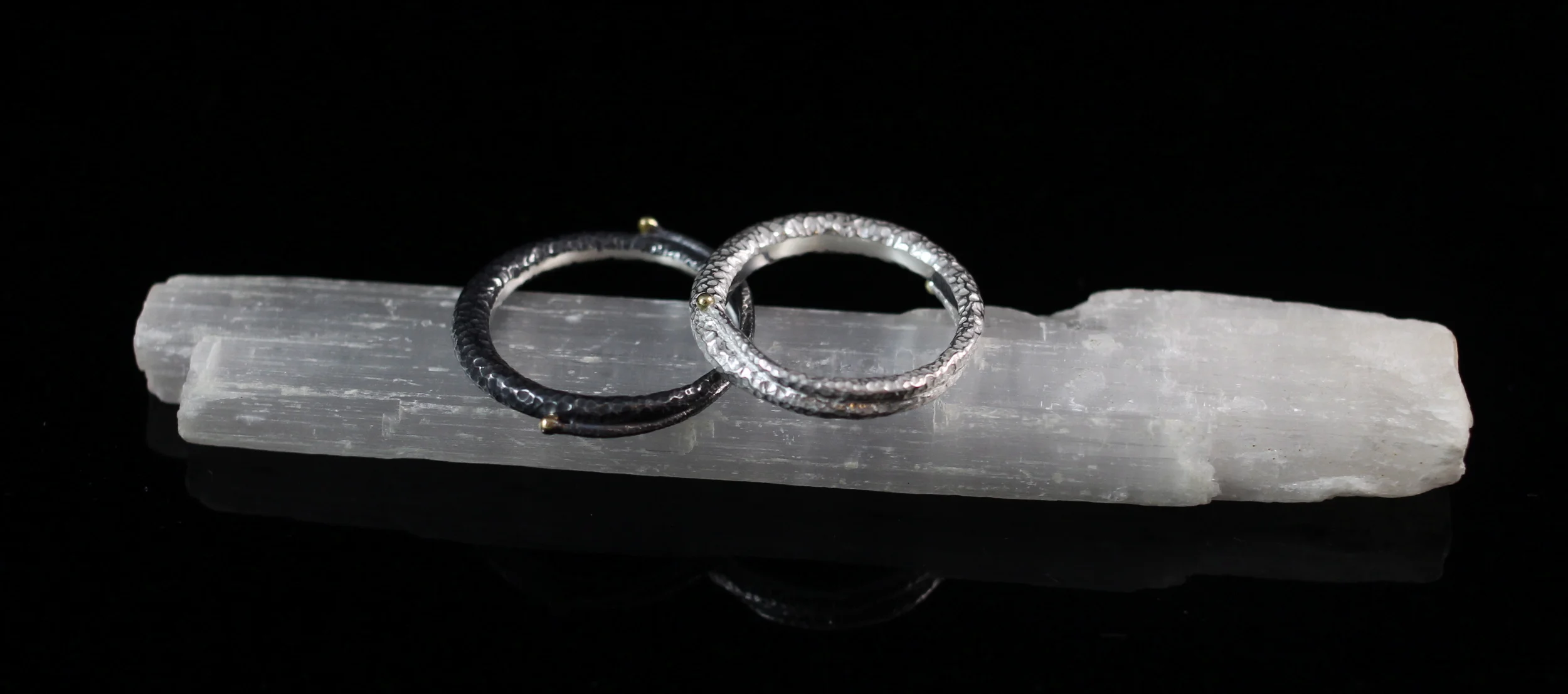  Sterling Silver, 18k Gold 