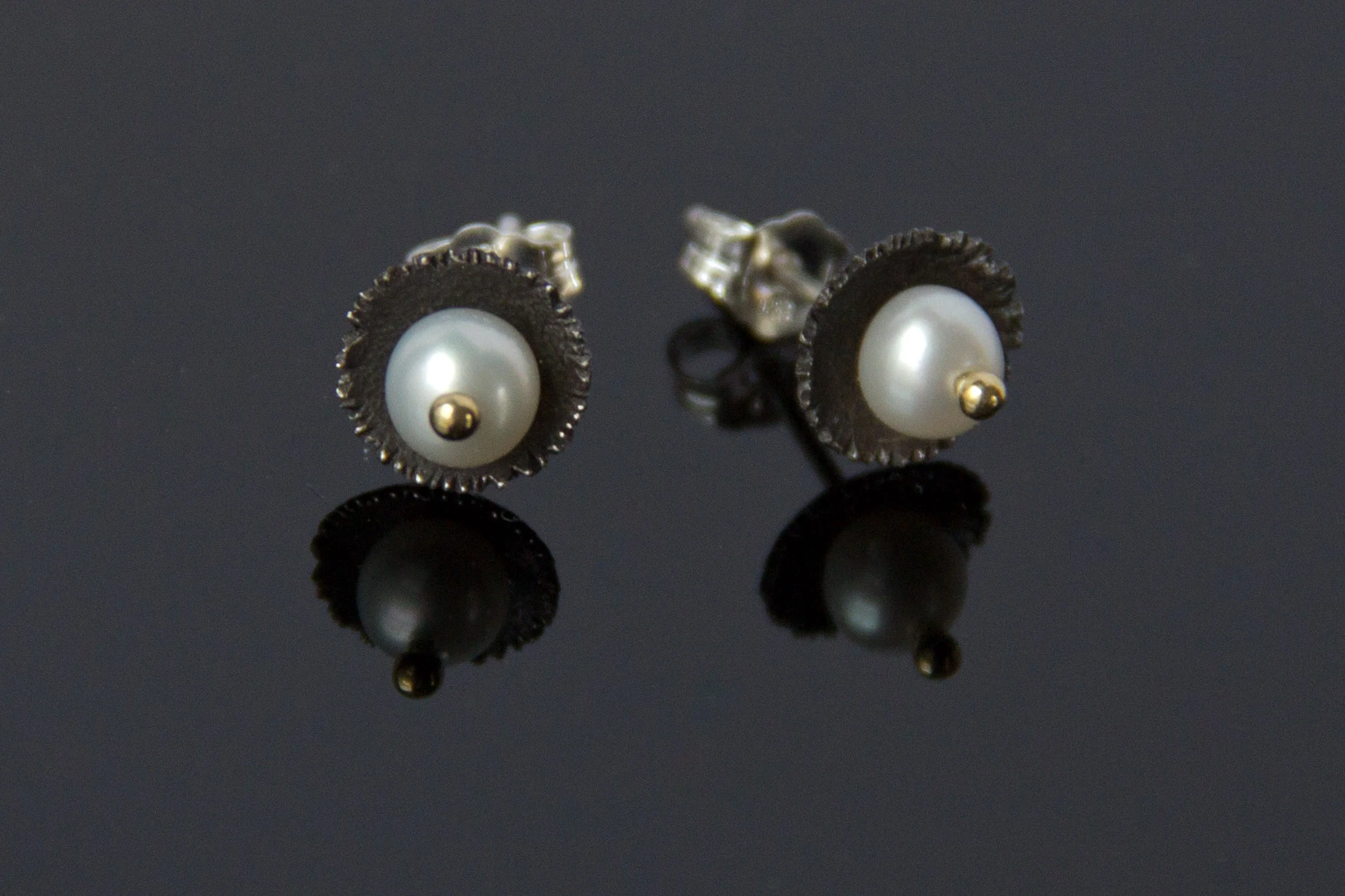 Sterling Silver, 18k Gold, Pearls