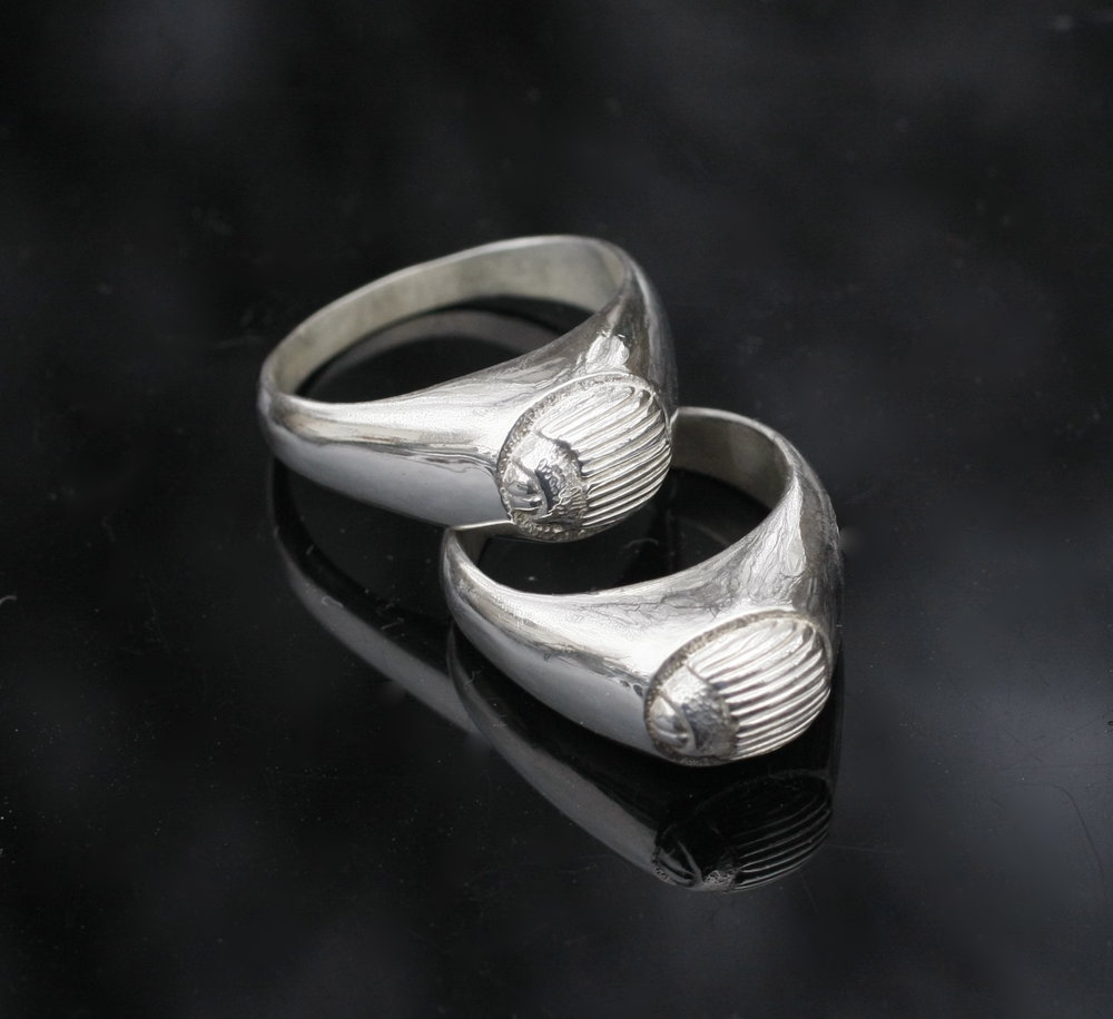Scarab Signet Ring - Silver — Jake Martin Jewelry