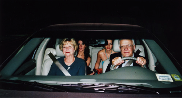 Carol Kramer as Grandma Gloria, Richard Willis as Buddy, Brooke Witherington as Lizzie, Jessica Sue Burstein as Veronika on location in Long Island, NY.