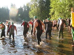 Beaver Lake Tri 2010 Swim Start