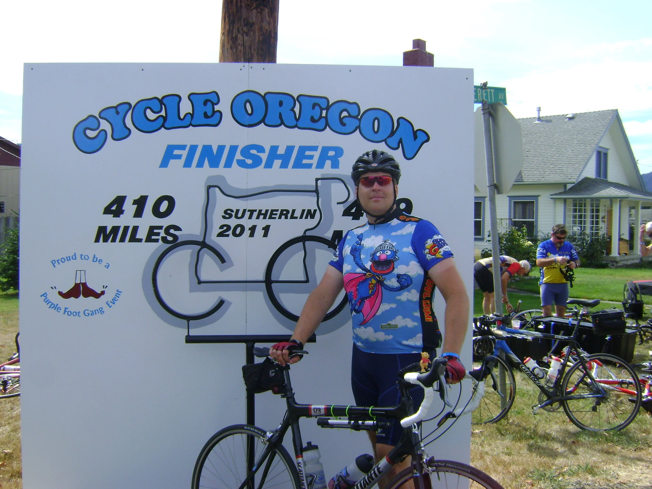  The finish line in Sutherlin! 