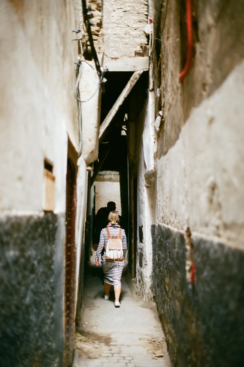 Allison Walking in Narrow Alley in Fez Medina 01_web.jpg