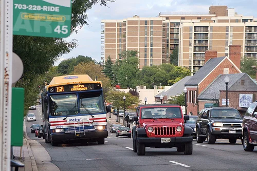 Colombia Pike in Arlington, VA where streetcar is being proposed. Photo source: cliff1066â„¢ on Flickr.