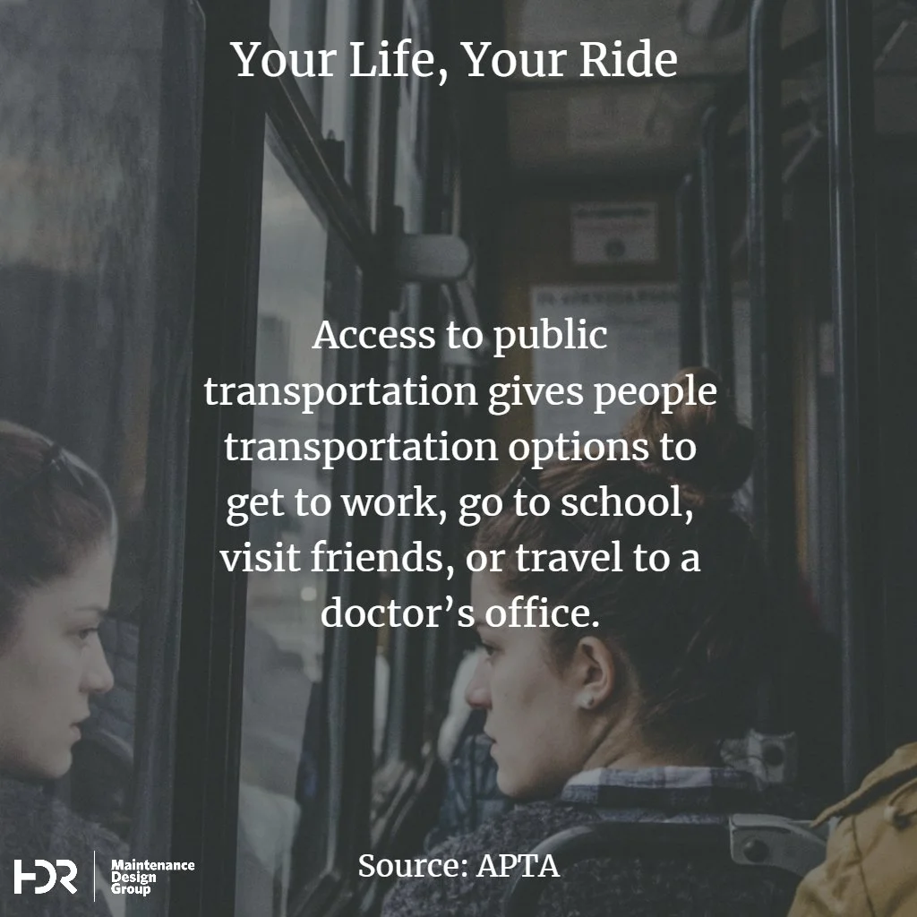 Many pro-transit ads like this portray the average rider as someone who is white and relatable to middle-income white voters. American cities need more transit and this kind of marketing has been successful. Yet we must reconcile the very real racial stereotypes and prejudices that continue to undermine societal support for transit, or continue building transit that may not well-serve those who most rely upon it. (Source: HDR and APTA)