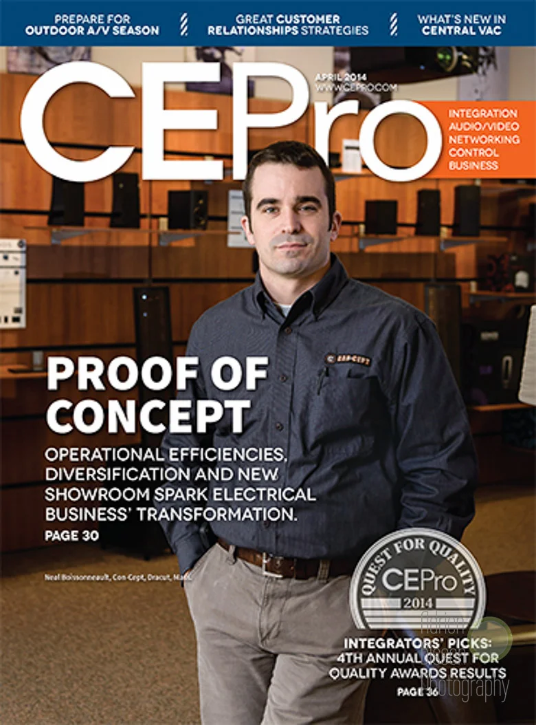 Neal, from Concept in Dracut was my cover shot for CEPro in April 2014.