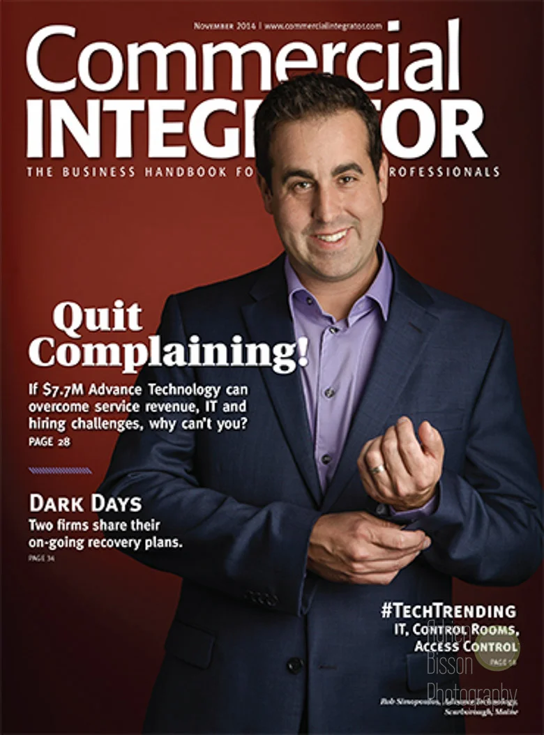 Liz Cardoso, my assistant for the day and an emerging photographer as well, accompanied me to Portland, ME for this cover story about Rob Simopoulos, of Advance Technology .