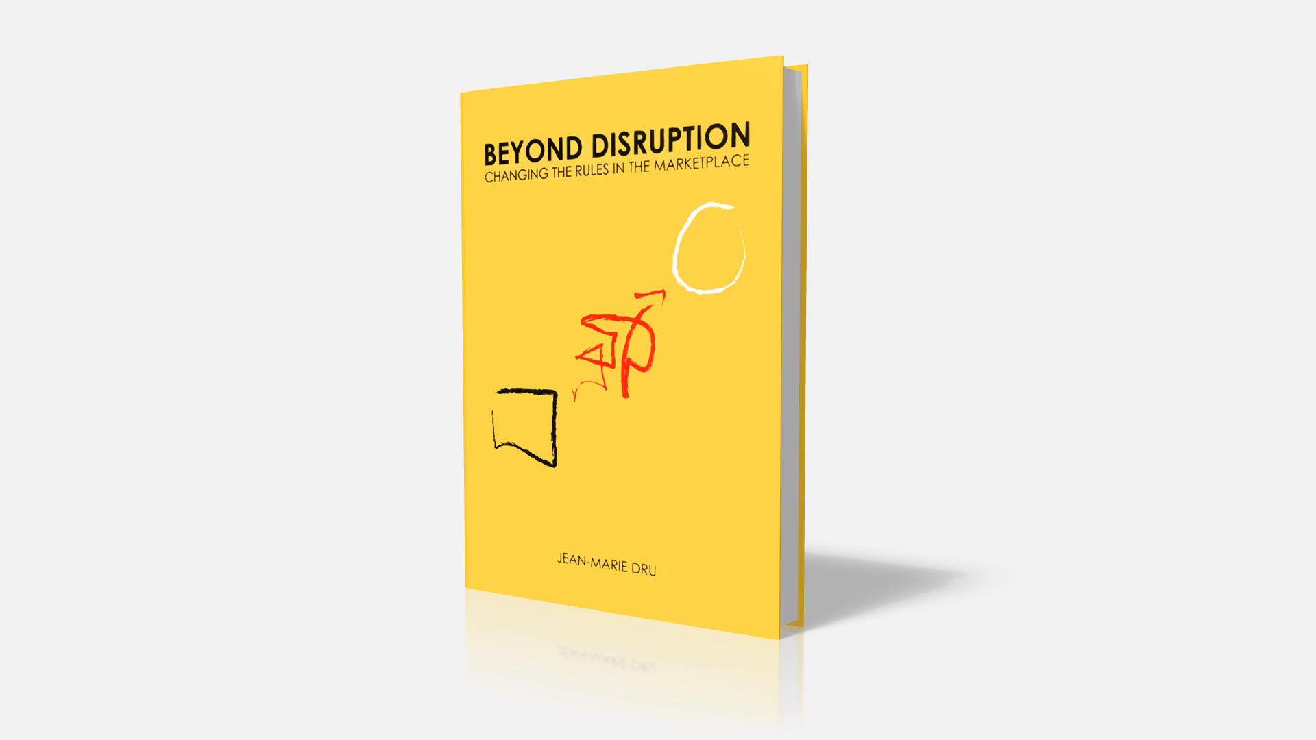 I designed the book cover, which maps the stages of disruption, Conventions, Disruption, and Vision. Published in 2002, copies are still floating around. BUY ON AMAZON