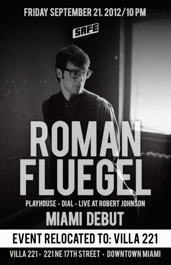 Roman Flügel makes his Miami Debut with us on Friday September 21st at Villa 221.