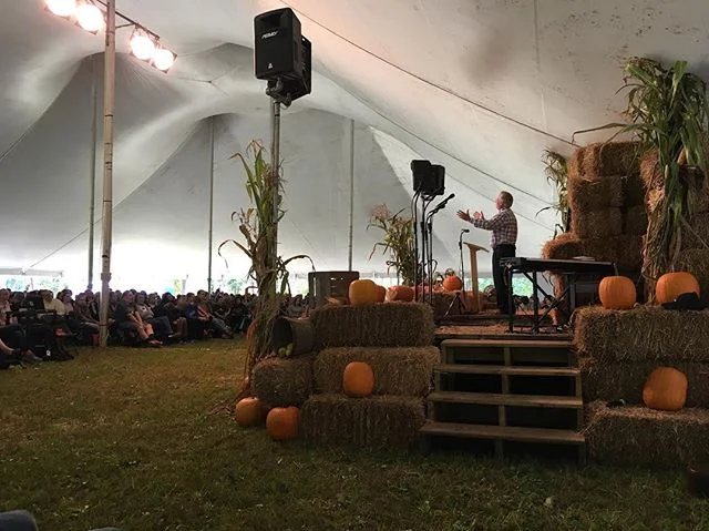 &quot;God guides, guards and gives.&quot; -Dr Farrell #MIharvestfest16