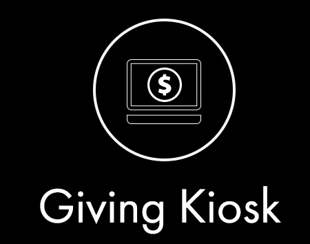 The giving kiosk is located at the information center in the lobby of the church. Here you'll be able to give a single gift or schedule recurring giving using your checking account, debit, or credit card.