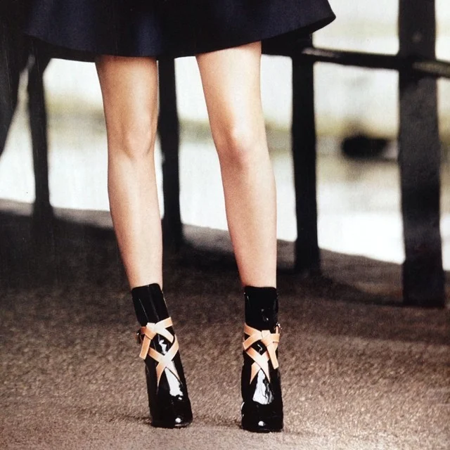 #louisvuitton patent booties