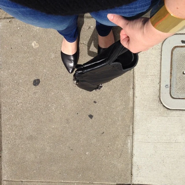 So happy to have my @foleyandcorinna purse back from the repair shop! #fwis