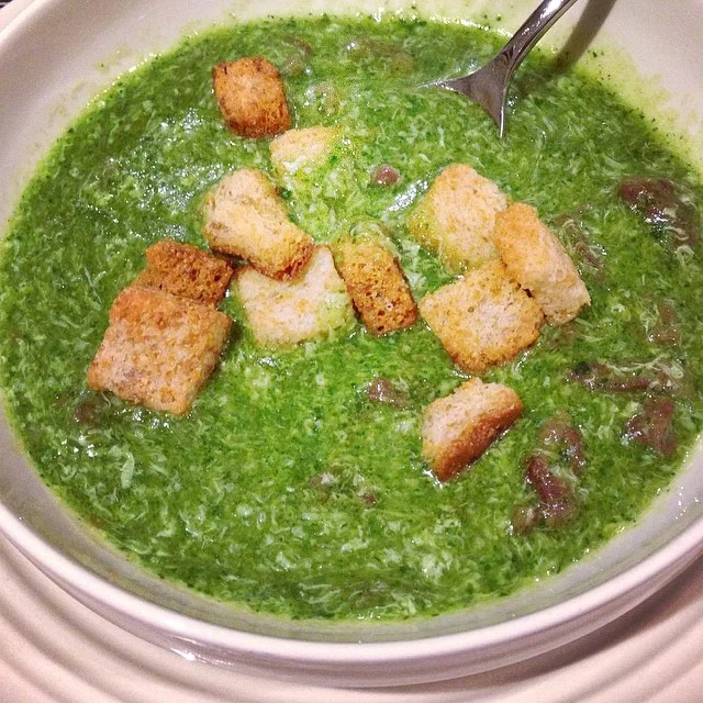 @ladyandpups satisfying my craving tonight! So many good things happening in this porridge, and soup on a hot night is totally worth it if it&rsquo;s this one! #sfblogger #instafood #instayum