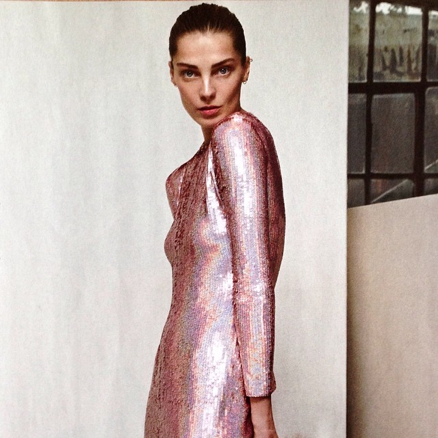 Burnished metallic perfection. #riccardotisci #givenchy #vogueaprilissue