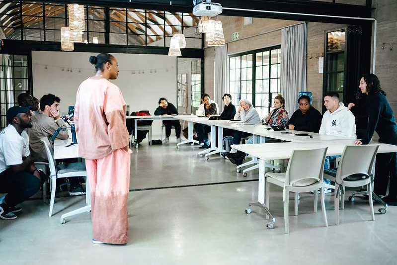 Titilope Sonuga Teaching workshop at retreat