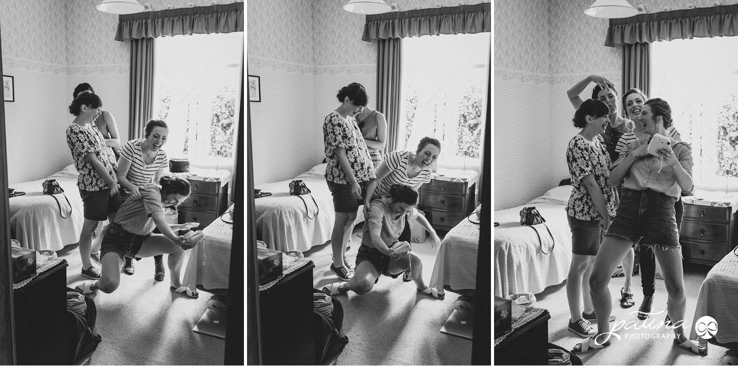 Fun polaroid wedding photos