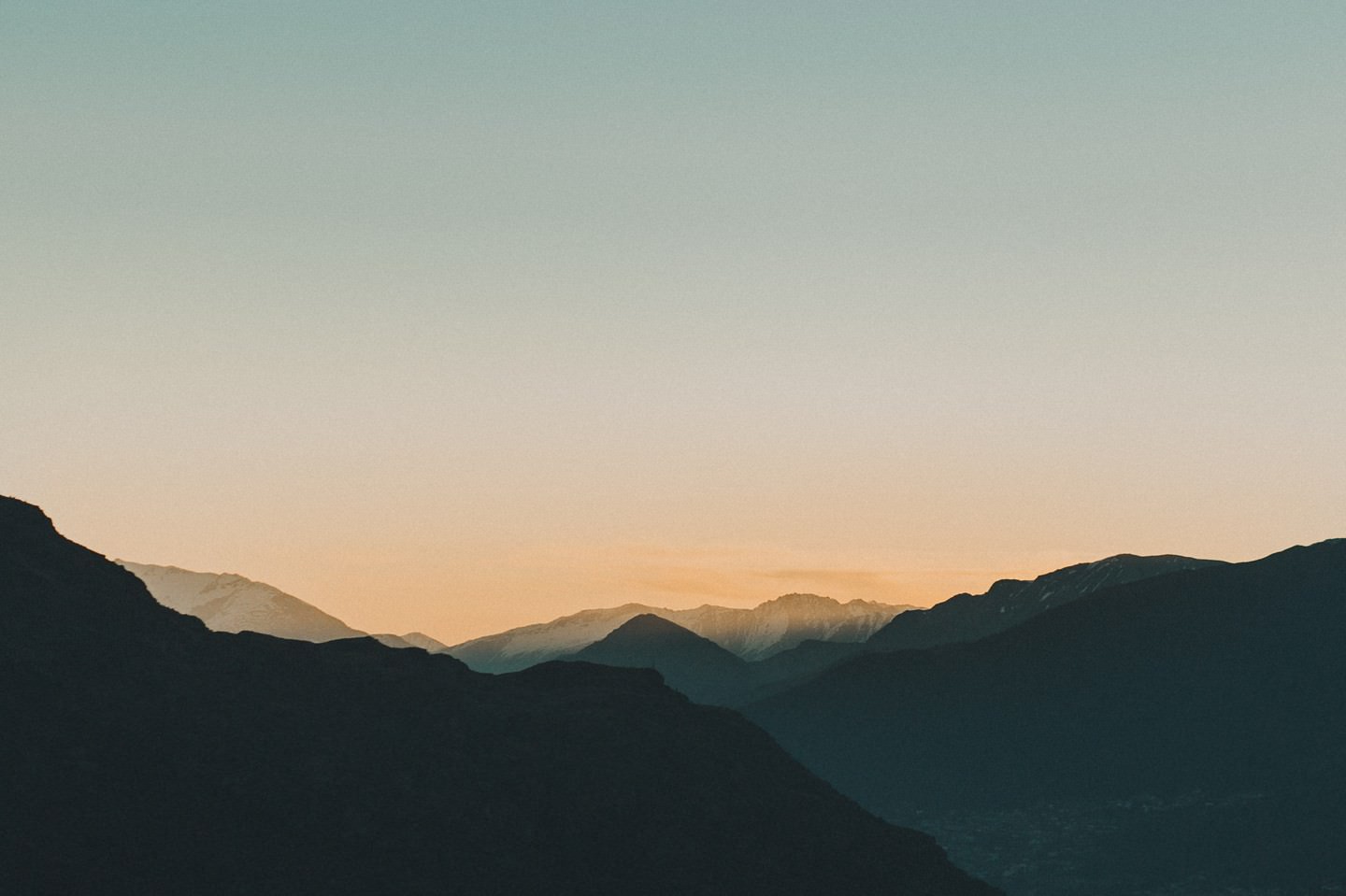 Sunset above Queenstown
