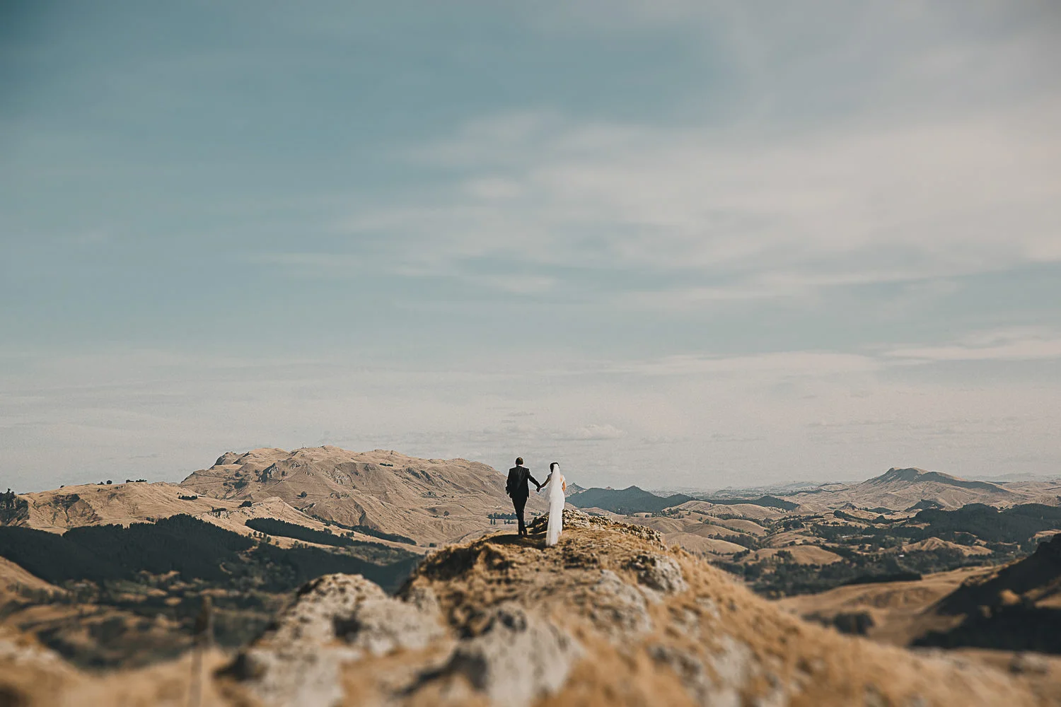 Hawkes Bay Wedding Photographer | Summer wedding photographs at Te Mata Peak, Hastings
