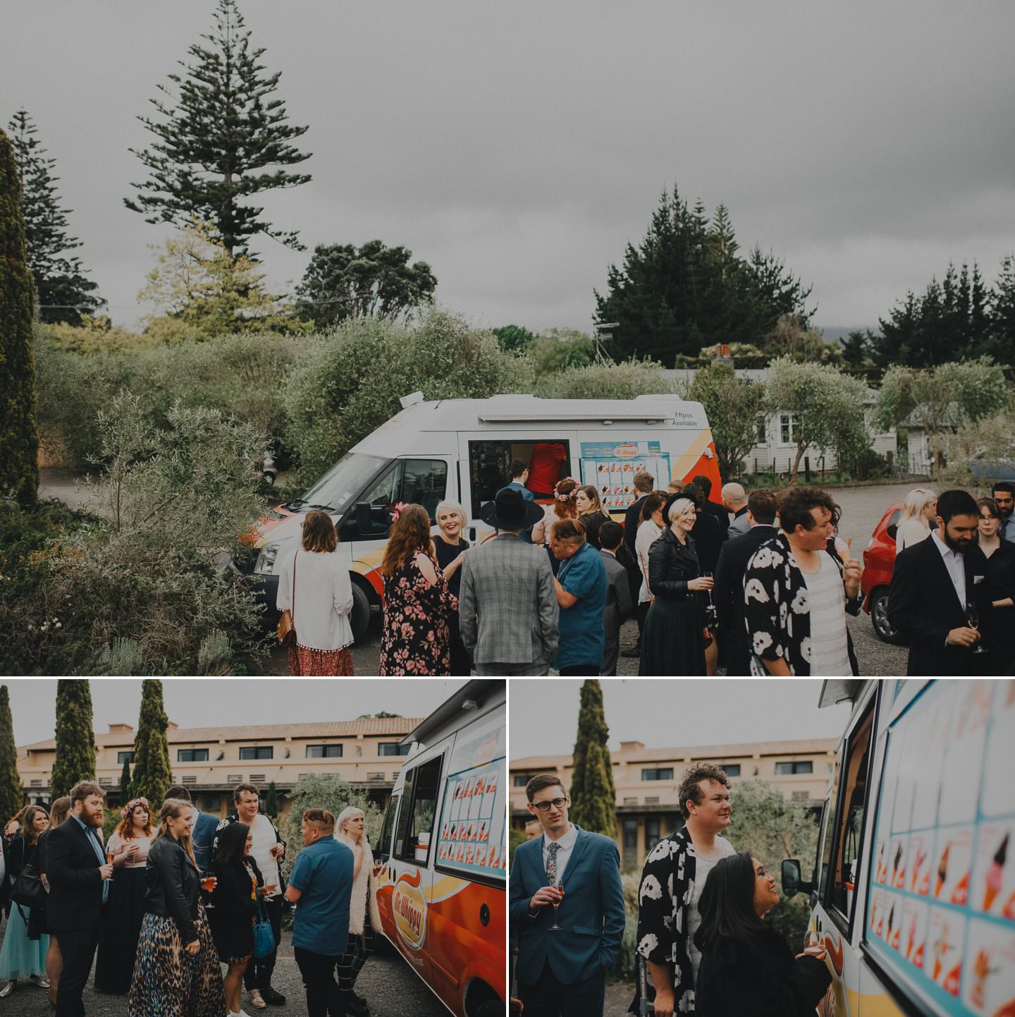Mr Whippy ice cream truck at wedding