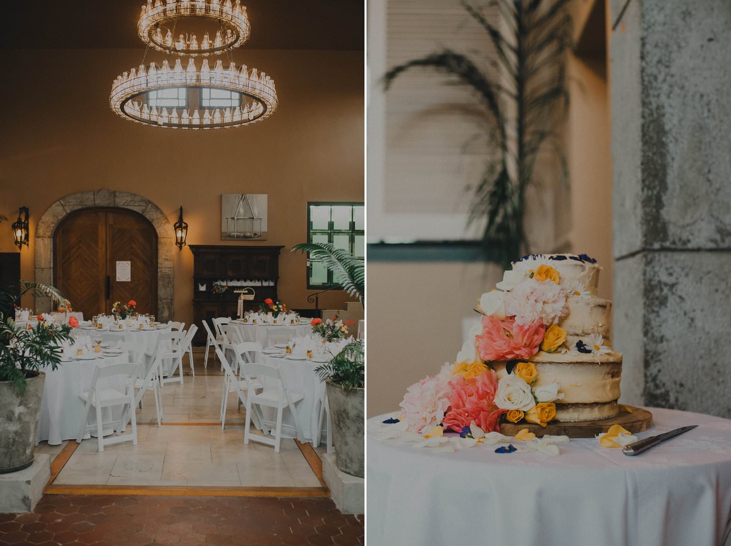 Wedding details and wedding cake at a stylish wedding held at the Milk Station Otaki