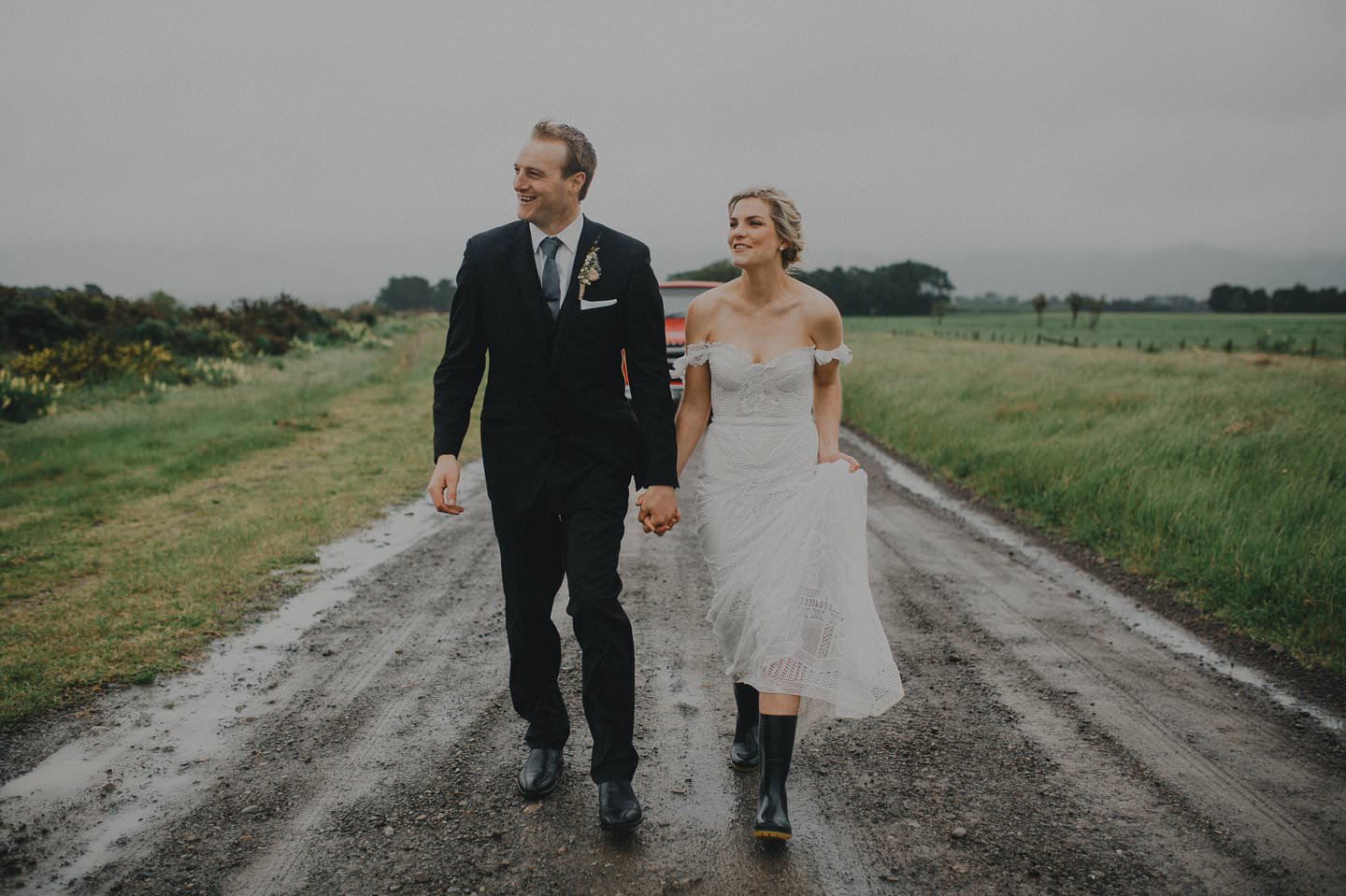 New Zealand farm wedding