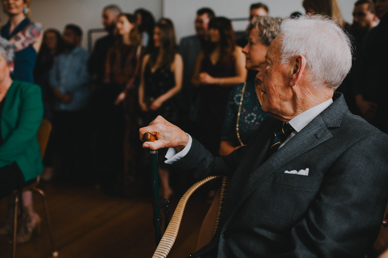 Grandad at wedding