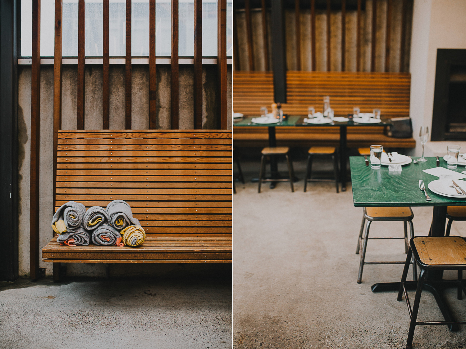 The Bresolin restaurant and bar set up for a wedding reception