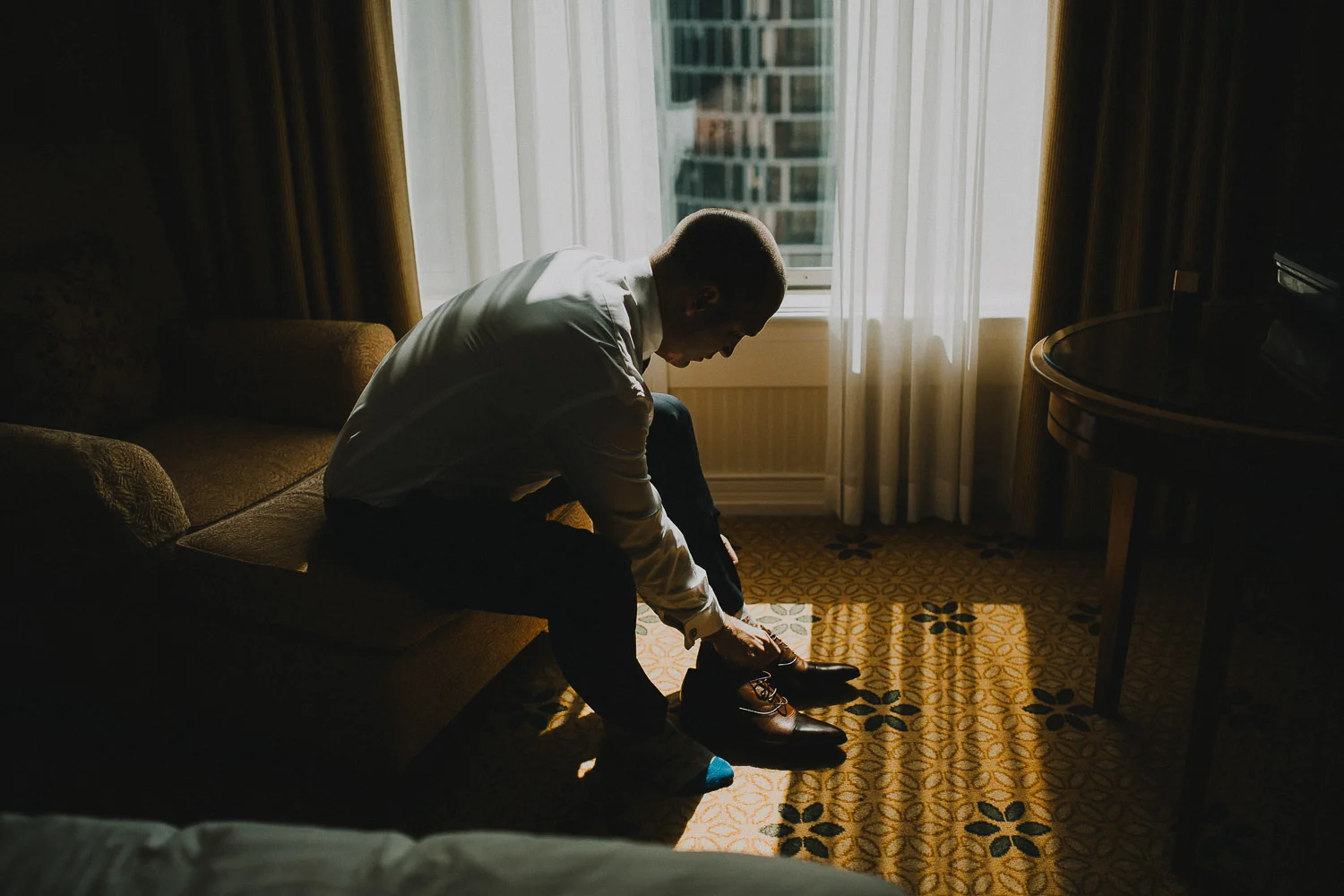 Natural moments on a wedding day