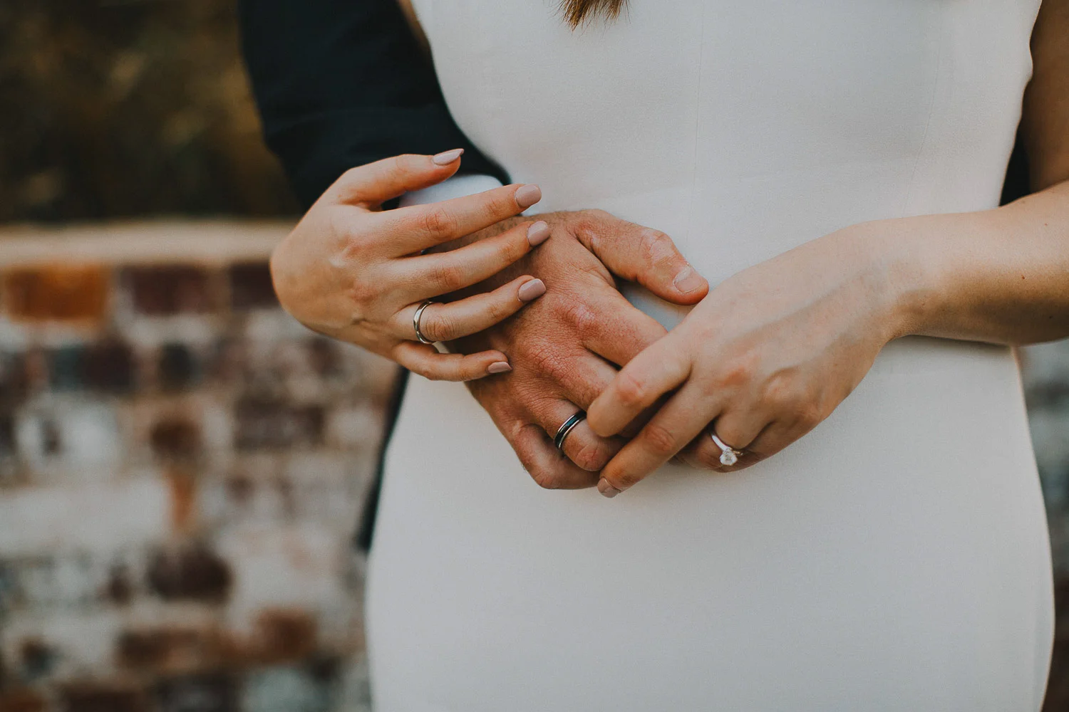 Wedding rings detail photo