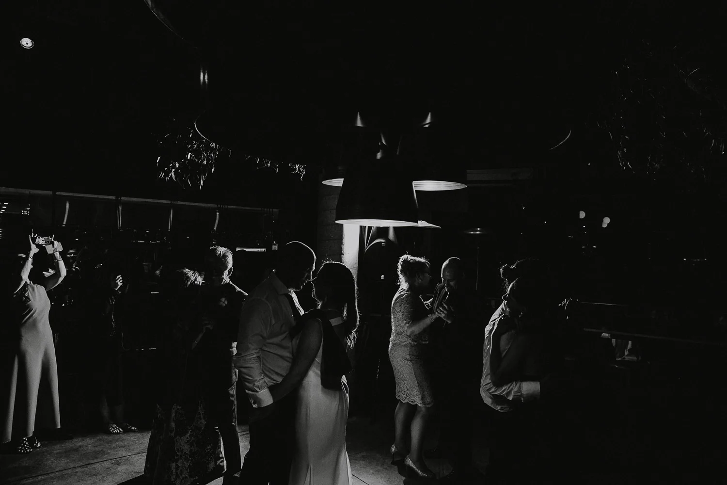 Creative wedding dancefloor photography