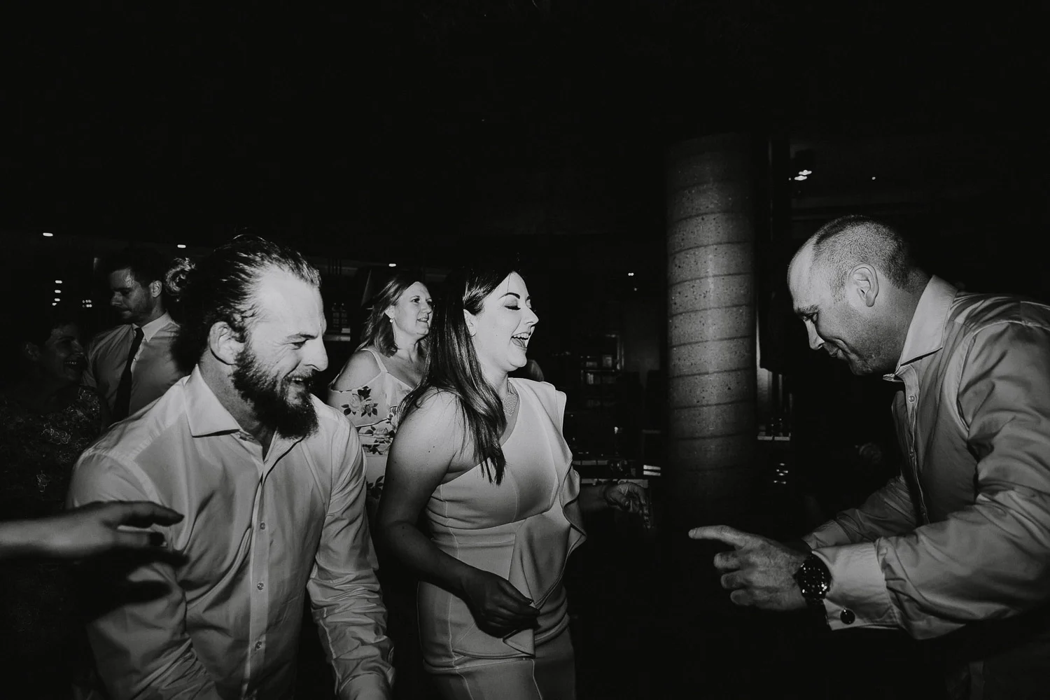 Nighttime wedding photos