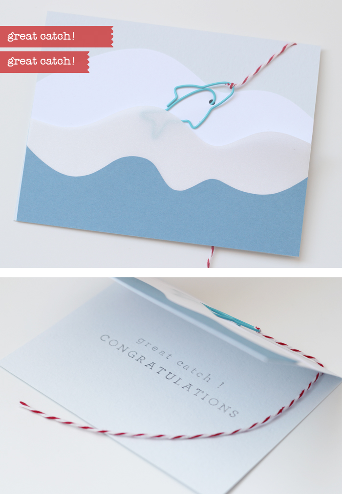 great catch paper clip card by BITA