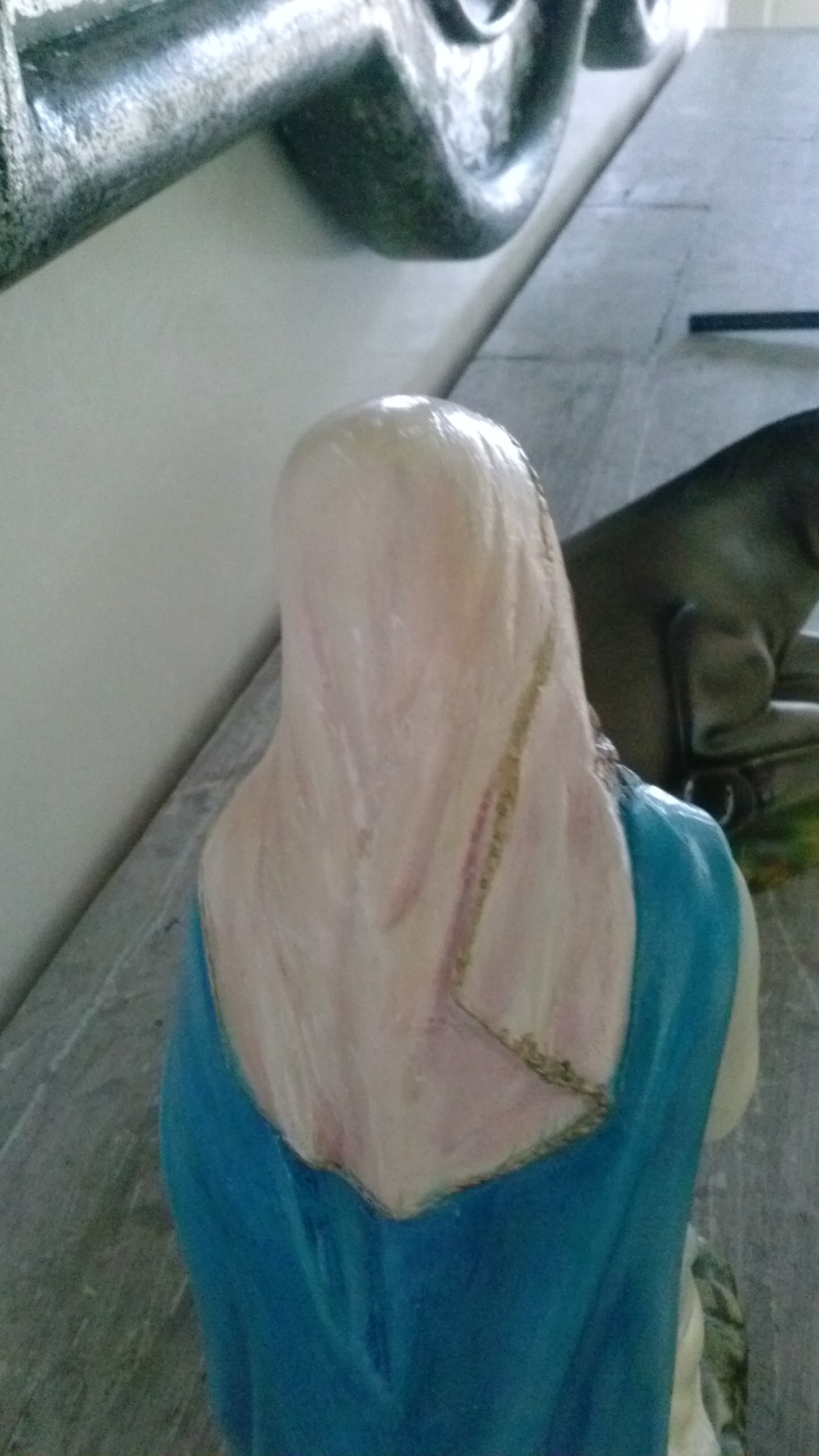 Nativity Repair - back of Blessed Mary