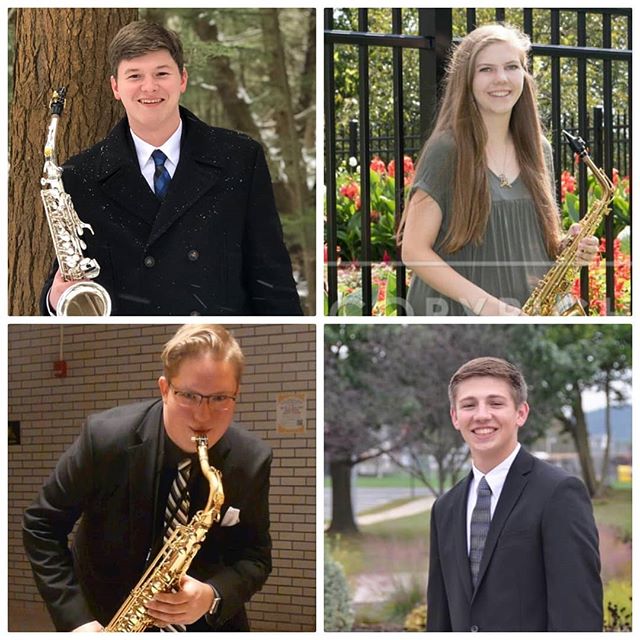 We're happy to welcome four new members to the saxophone studio! We can't wait to have all of you here next year! #weare #psu2022 🎵